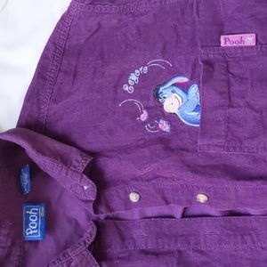 vintage Disney Pooh Eeyore corduroy shirt